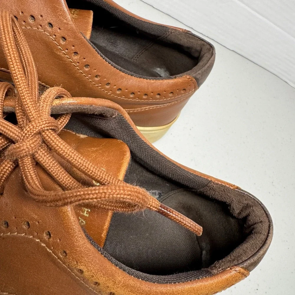 Cole Haan Grand Crosscourt Brown Leather‎ Wingtip Mens 11.5 M Sneakers C35974